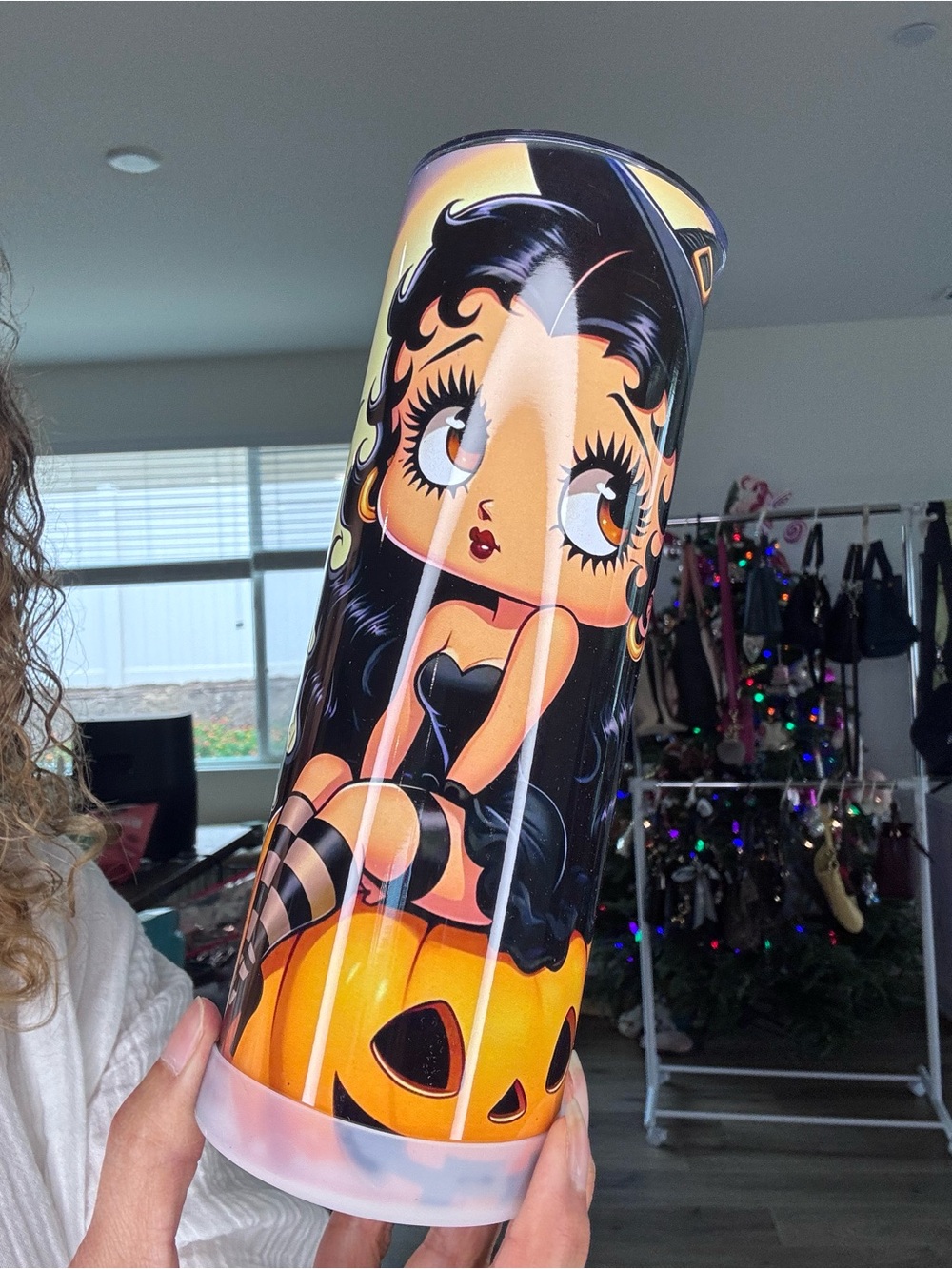 Betty Boop Halloween tumbler 20 oz